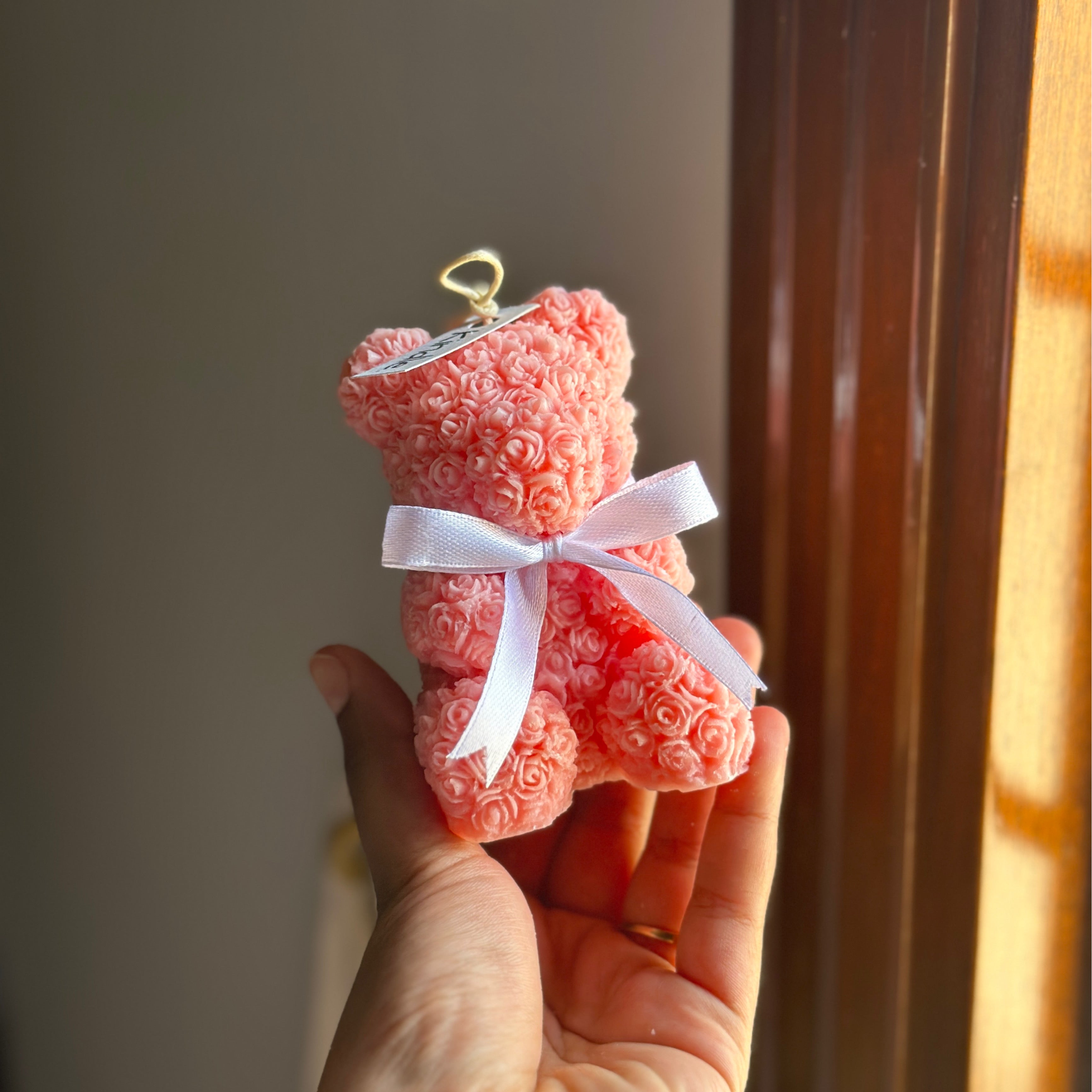 Rose bear candle